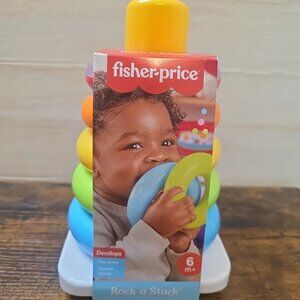 Fisher-Price Rock A Stack Stacking Rings - Classic Fine Motor Skills Toy 6 m +